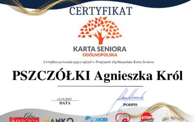 Zagroda Edukacyjna Pszczółki dołączyła do programu Ogólnopolska Karta Seniora